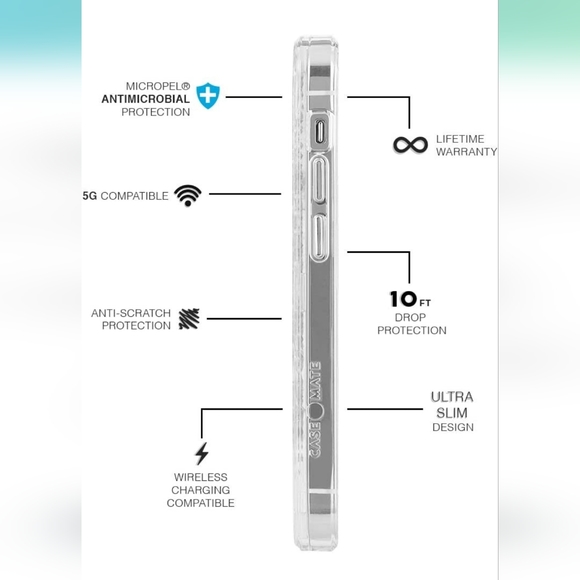 Case-Mate Karat Crystal iPhone 13 Pro Max Case - Picture 2 of 4